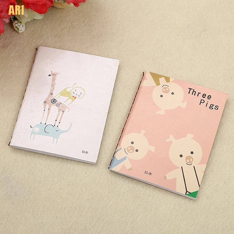 1 Cuốn Sổ Tay Bỏ Túi Mini Họa Tiết Hoạt Hình Dễ Thương