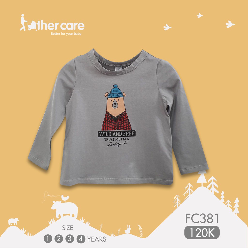 Áo phông Trẻ em FatherCare Dài tay - In hình