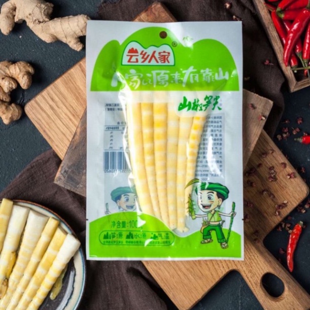 Măng trúc muối cay đặc sản Tứ Xuyên gói 120g