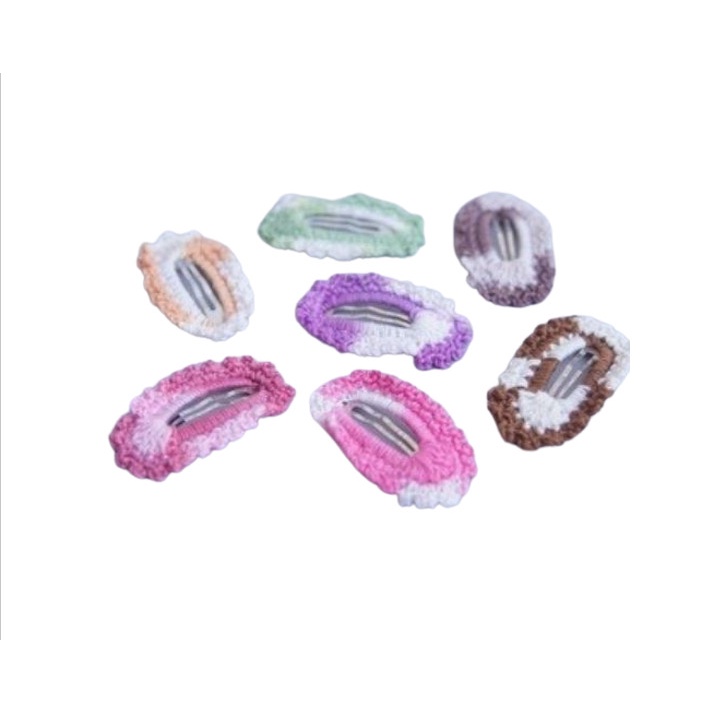 Kẹp tóc Mái Đan Len Handmade Phối Màu Cho Bé Phong Cách Hàn Quốc Xinh Xắn SAOLA KIDS CLOTHING HP012