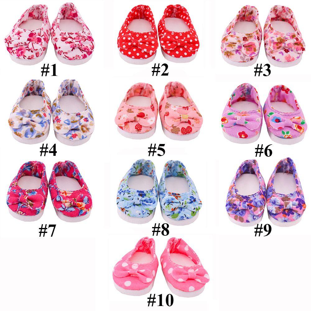 RAINBOW Giày Búp Bê Đính Nơ Xinh Xắn 14 Inch 5cm