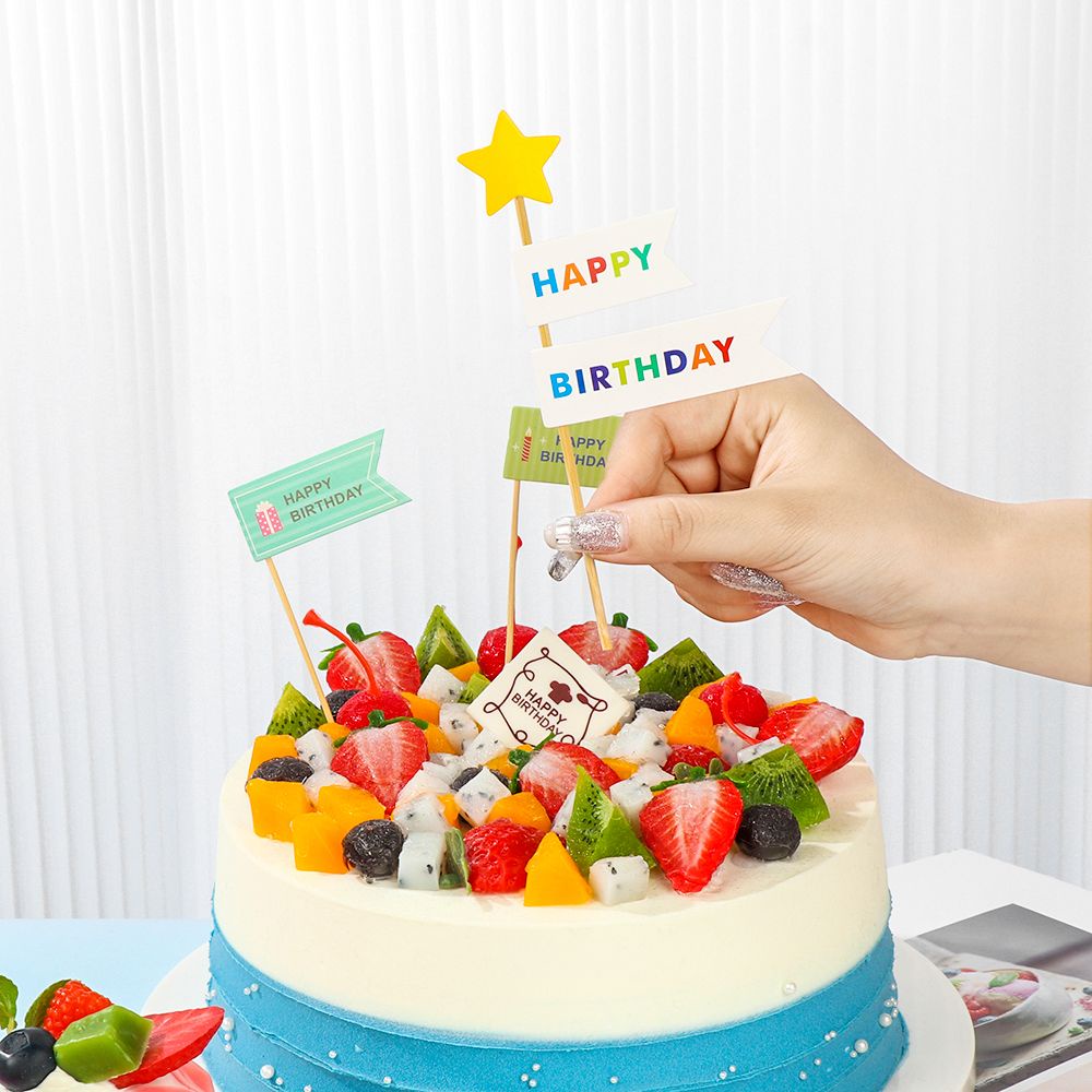 CONOPERY 1 Bộ que cắm trang trí bánh kem nhiều màu sắc dành cho trẻ em