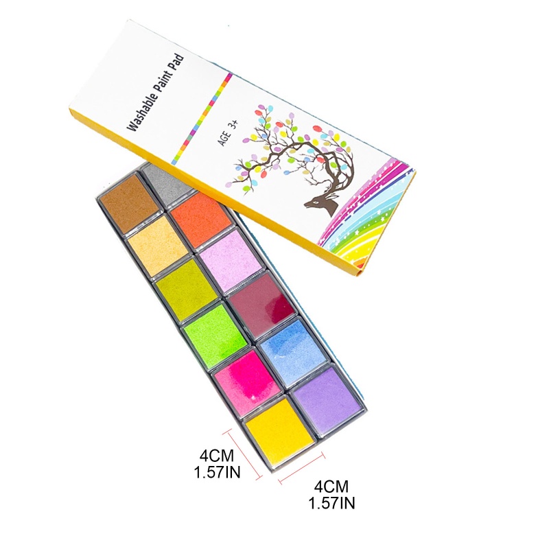 Đệm Mực 24 Màu Sắc Dùng Để Huấn Luyện Trí Não Cho Bé