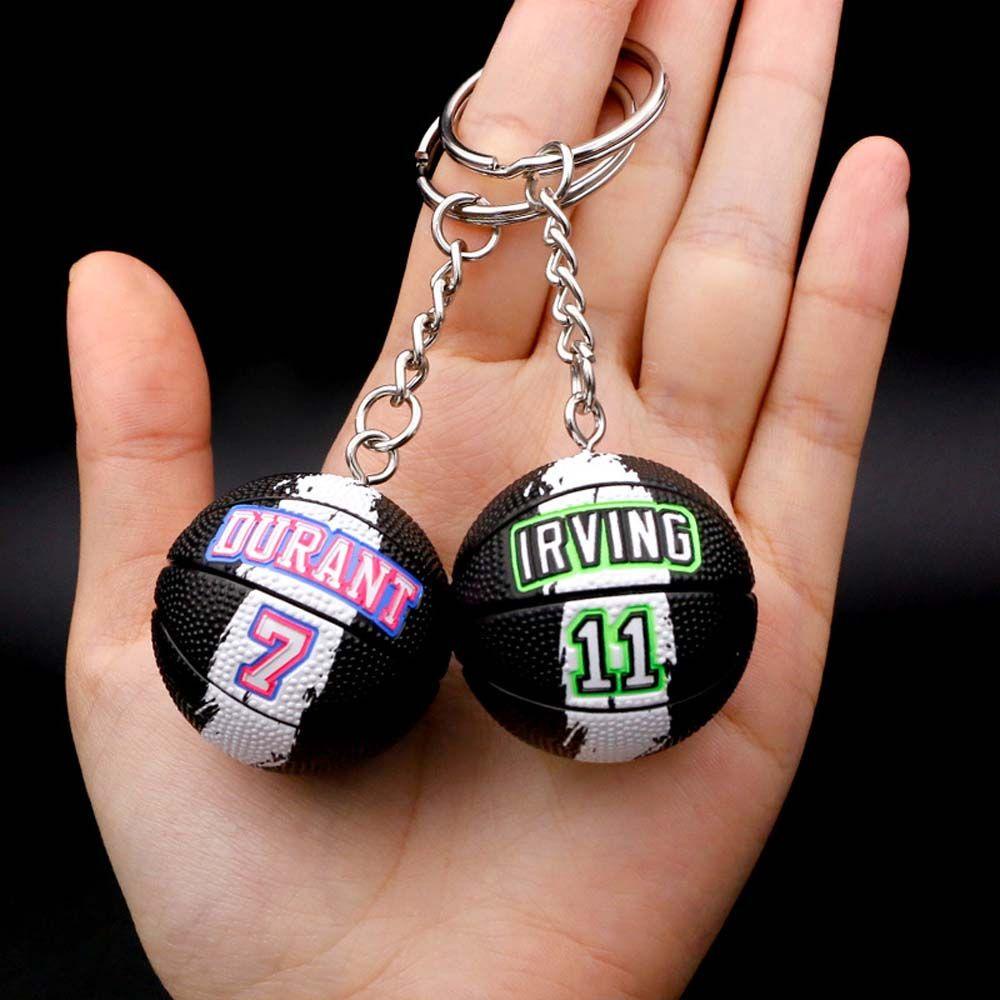 LANFY Móc Khóa Hình Quả Bóng Rổ Nhiều Màu Dễ Thương