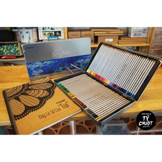 [Họa cụ Tý Chuột]Chì màu khô Marco Raffine 24/36/72 ( hộp thiếc)