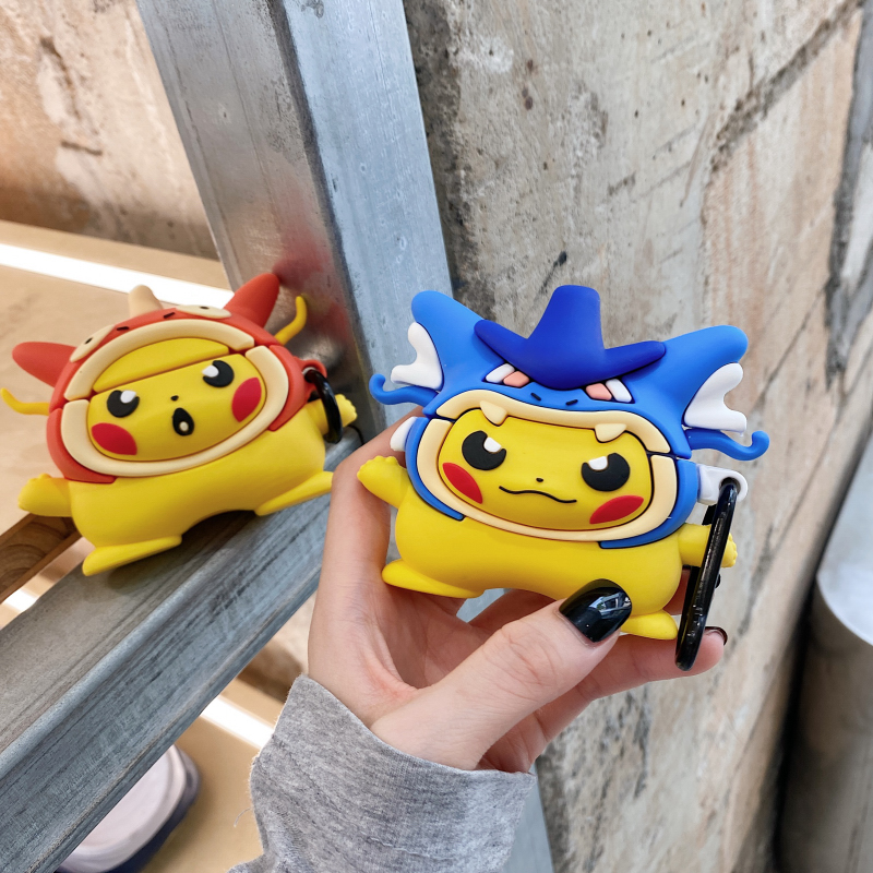 Vỏ Bảo Vệ Hộp Đựng Tai Nghe Hình Pikachu Đáng Yêu Cho Huawei Freebuds 4i