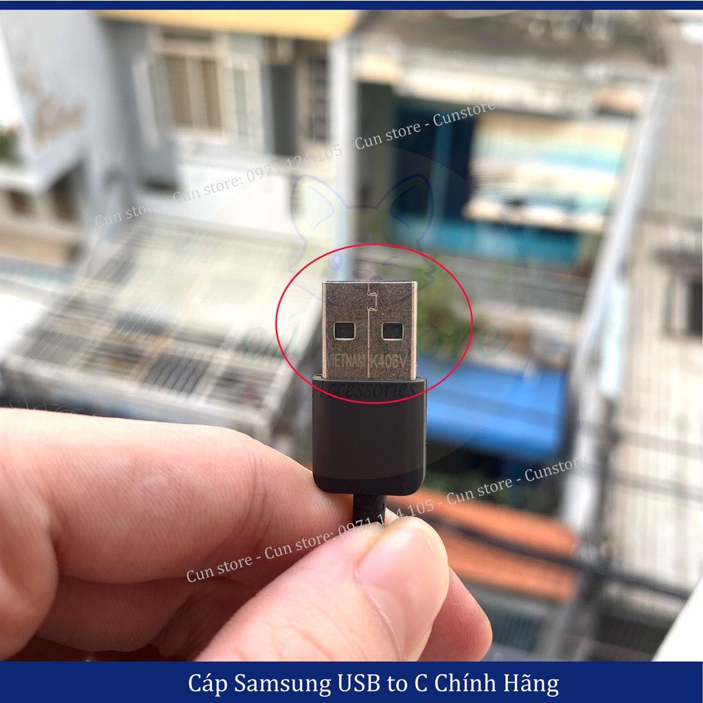 Cáp sạc Samsung Note 9/Note 8/S9 USB to C dài 1m, siêu bền chính hãng | Bảo hành 6 tháng