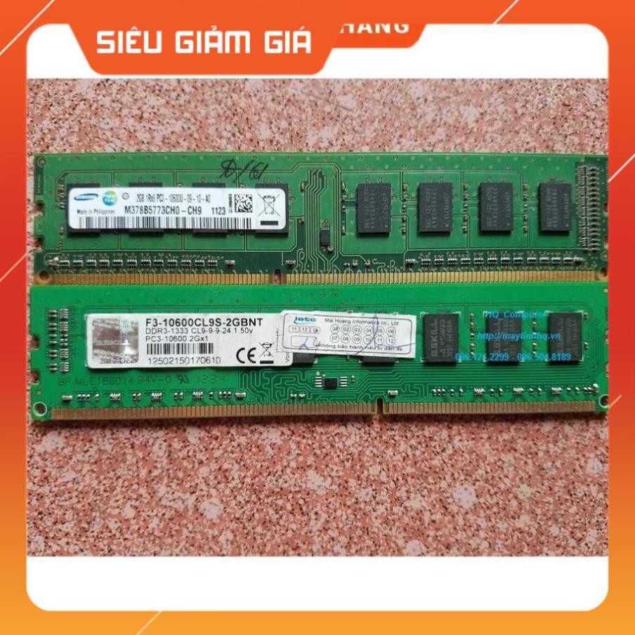 RAM Máy Tính DDR3 - 2GB - bus 1600MHz-1333mhz