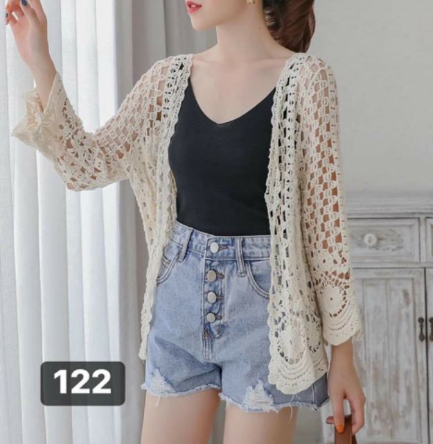 Áo khoác ren lưới đi biển | BigBuy360 - bigbuy360.vn