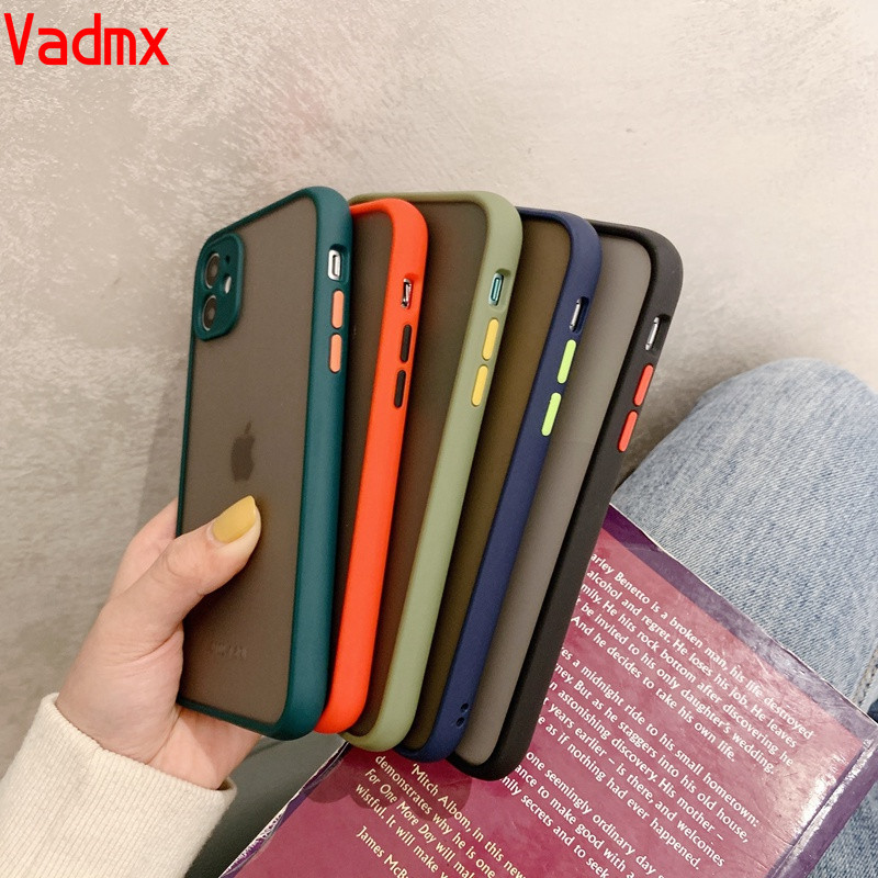 Ốp điện thoại cứng trong suốt dành cho Oppo A54 A94 A55 A93 5G Reno 5 A83 A15