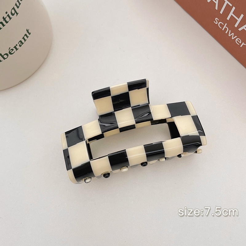 Kẹp tóc hình cá mập màu trắng đen phong cách Hàn Quốc