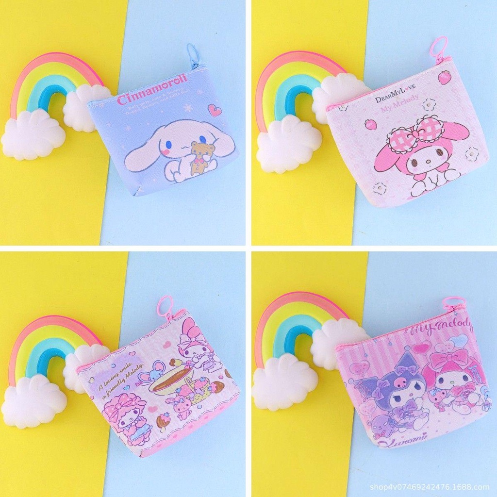 Ví Đựng Tiền Xu Hình Mèo Kitty Dễ Thương