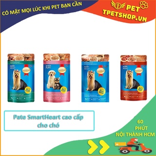 THỨC ĂN CHÓ MỀM SMARTHEART (4 HƯƠNG VỊ) PATE CHÓ GÓI 130GR