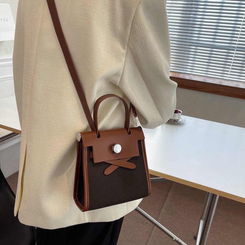 Túi đeo vai IELGY hình vuông cỡ nhỏ màu sắc thời trang phong cách Anh Quốc dành cho nữ