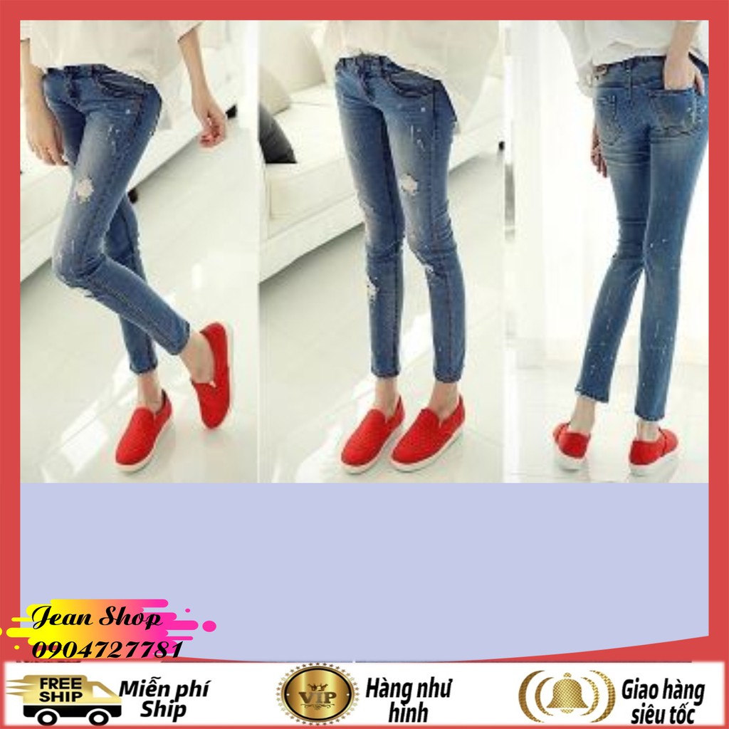 Quần bò cạp cao nữ 🍎FREE SHIP🍎 Quần jean nữ giá rẻ hàng Quảng Châu Q36 | BigBuy360 - bigbuy360.vn