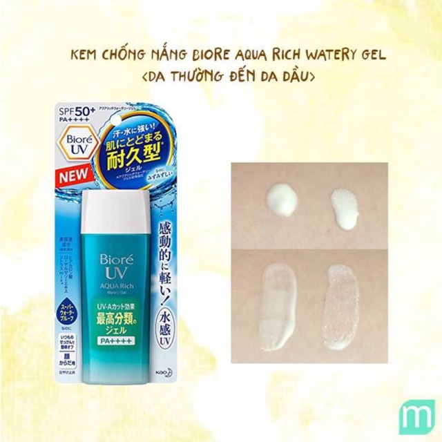 Kem chống nắng Bioré gel 