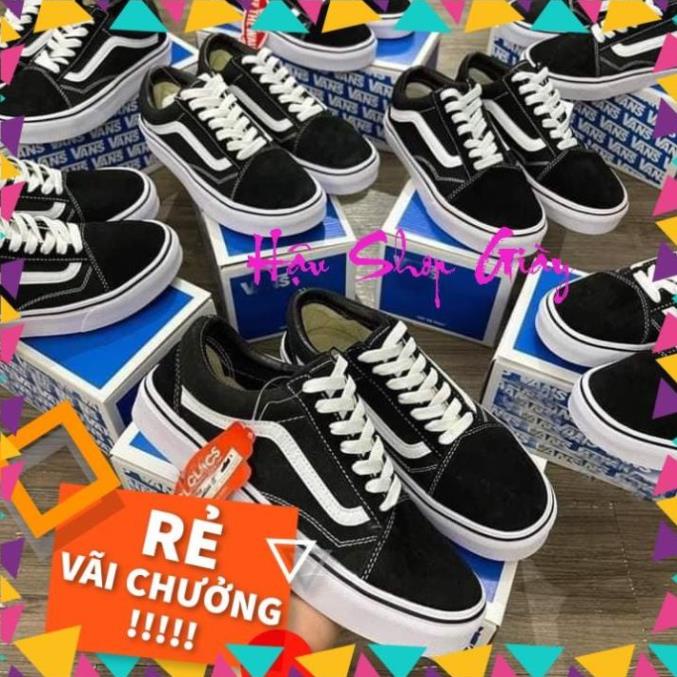 GIÀY 𝐕𝐀𝐍𝐒 VAULT OLD SKOOL MÀU ĐEN ⚡Full box bill⚡ Giày thể thao nam nữ hàng cao cấp mới về Hậu Shop