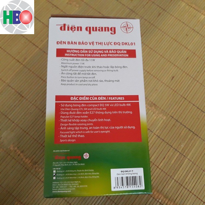 Đèn bàn bảo vệ thị lực Điện Quang DKL01