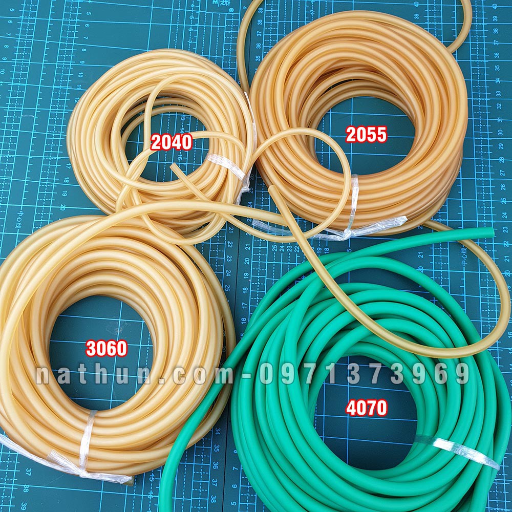 Dây thun cao su tròn ống làm ná cao su bắn cá, tập thể thao