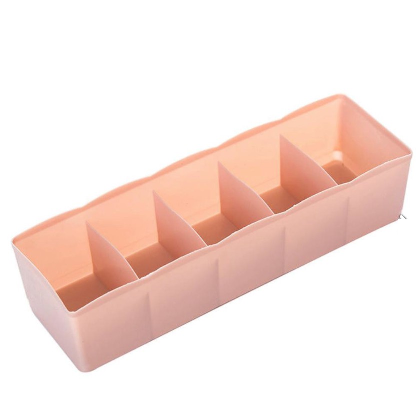 KHAY 5 NGĂN NHỰA ĐỰNG TẤT VỚ , ĐỒ LÓT TIỆN DỤNG