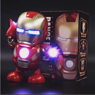Robot Iron man nhảy có đèn
