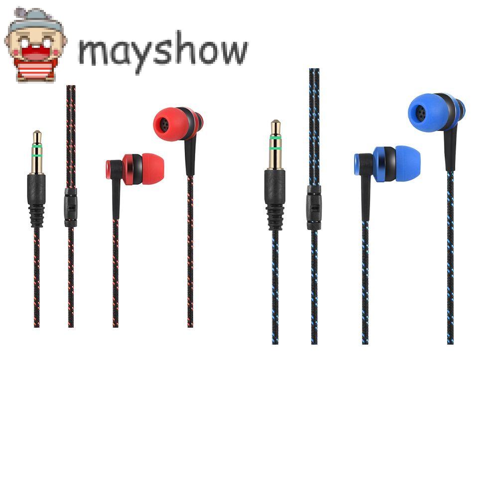 MAYSHOW Universal 3.5mm Earbuds Mobile Phone Stereo In-Ear Earphone Bass Portable Wired Earpiece HiFi Headphone