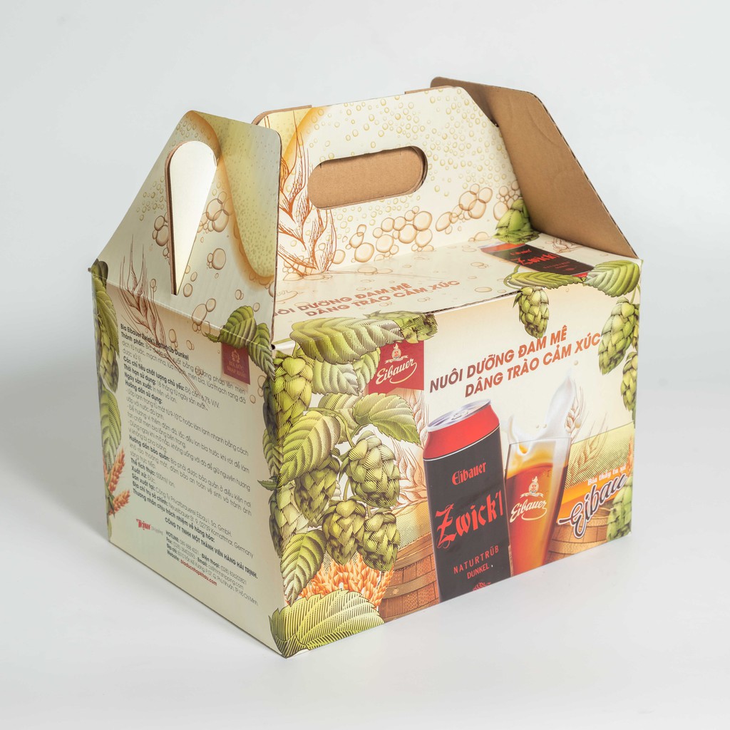 Thùng Quà Bia Thầy Tu EIBAUER ZWICK'L NATURTRÜB DUNKEL  6.7%-Hương Vị Độc Tôn Caramel Rang Cháy