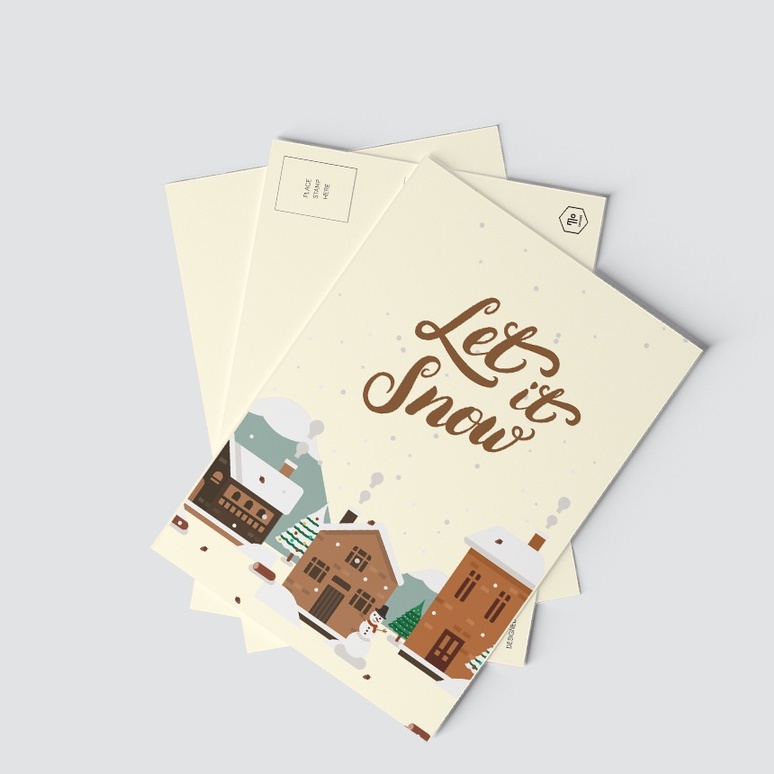 Postcard mẫu Holidays