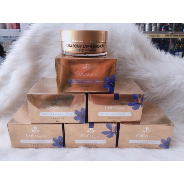 Coco body gold trắng da