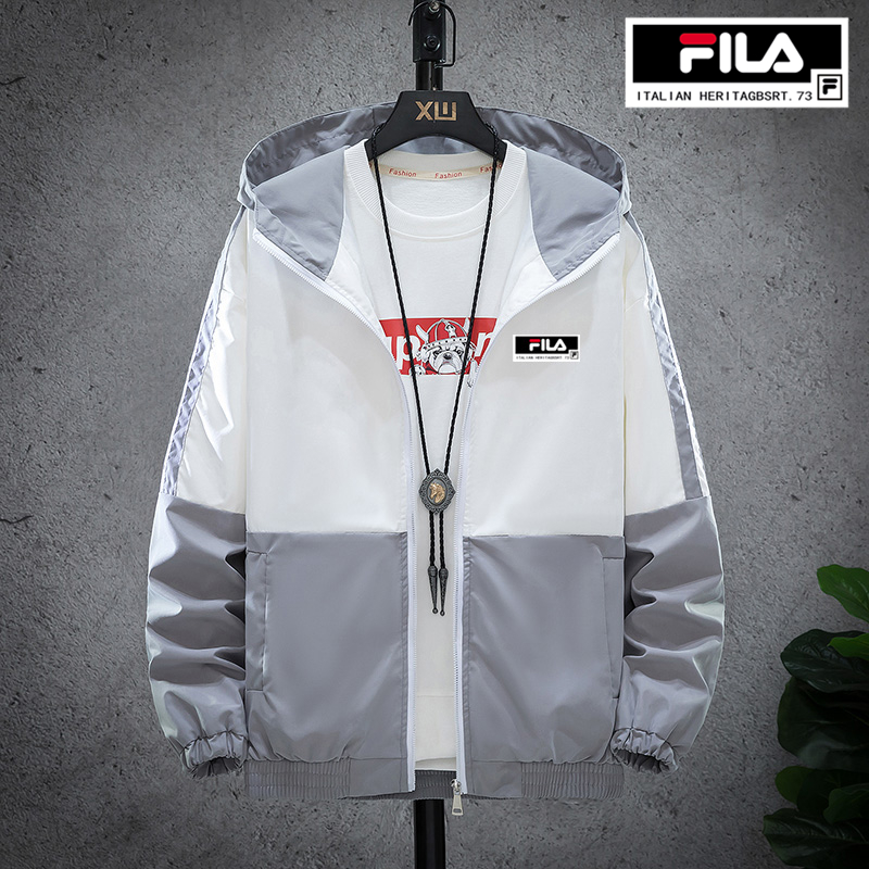 Fila Áo Khoác Chống Gió Nhẹ Thoáng Khí Chống Thấm Nước Thời Trang Xuân Thu Cho Cặp Đôi