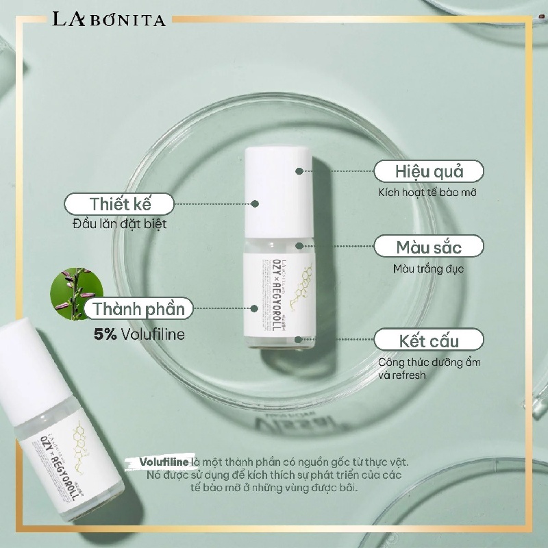 Huyết thanh lăn mắt chống nhăn Set 10 Lọ La Bonita Ozy Aegyo Roll 5ml/lọ