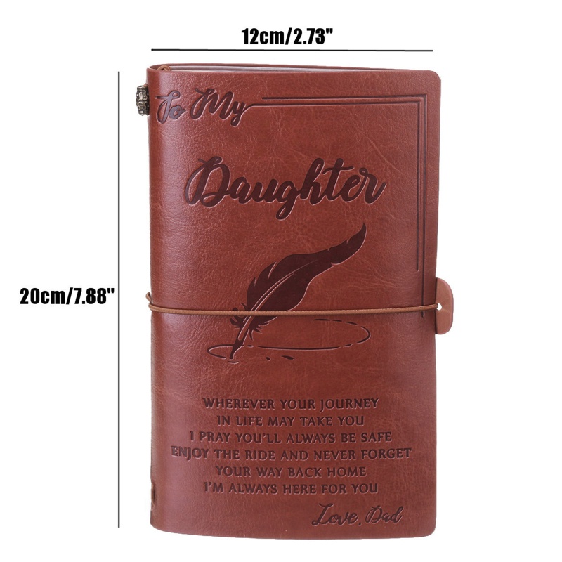 Wer Sổ Tay Nhật Ký Phong Cách Vintage Di Động Với Dây Đeo Đàn Hồi Khóa Có Thể Nạp Lại Cho Nam Và Nữ Gi