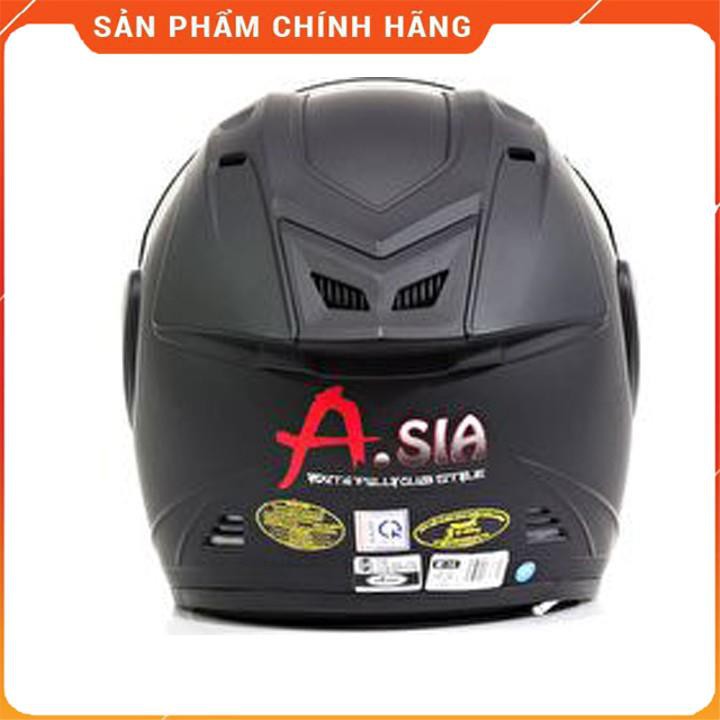 Mũ bảo Hiểm Asia M115 Đen Nhám - mũ phượt chính hãng