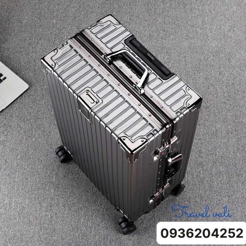Vali khung nhôm khóa sập cao cấp Size20/24/30 khoá TSA tiêu chuẩn quốc tế chống trộm.