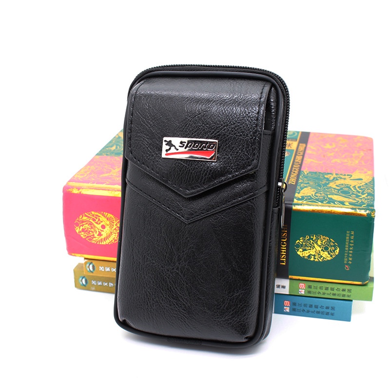 Túi Da Pu Đeo Hông Đựng Điện Thoại Đa Năng Chống Thấm Nước