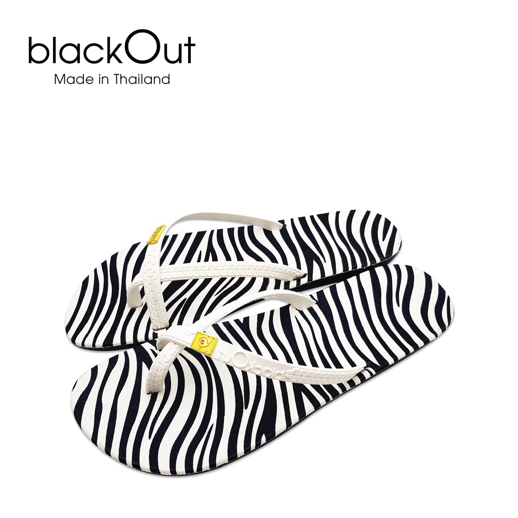 Dép xỏ ngón đế in blackOut hoa văn rằn ri