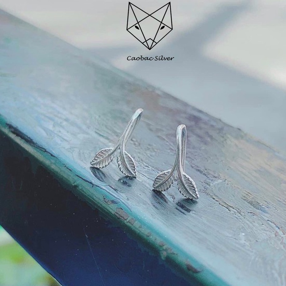 Khuyên Kẹp Vành Tai Bạc Ta CaoBac Jewellery Cho Nữ Hình Đuôi Cá Dáng Móc Không Đính Đá