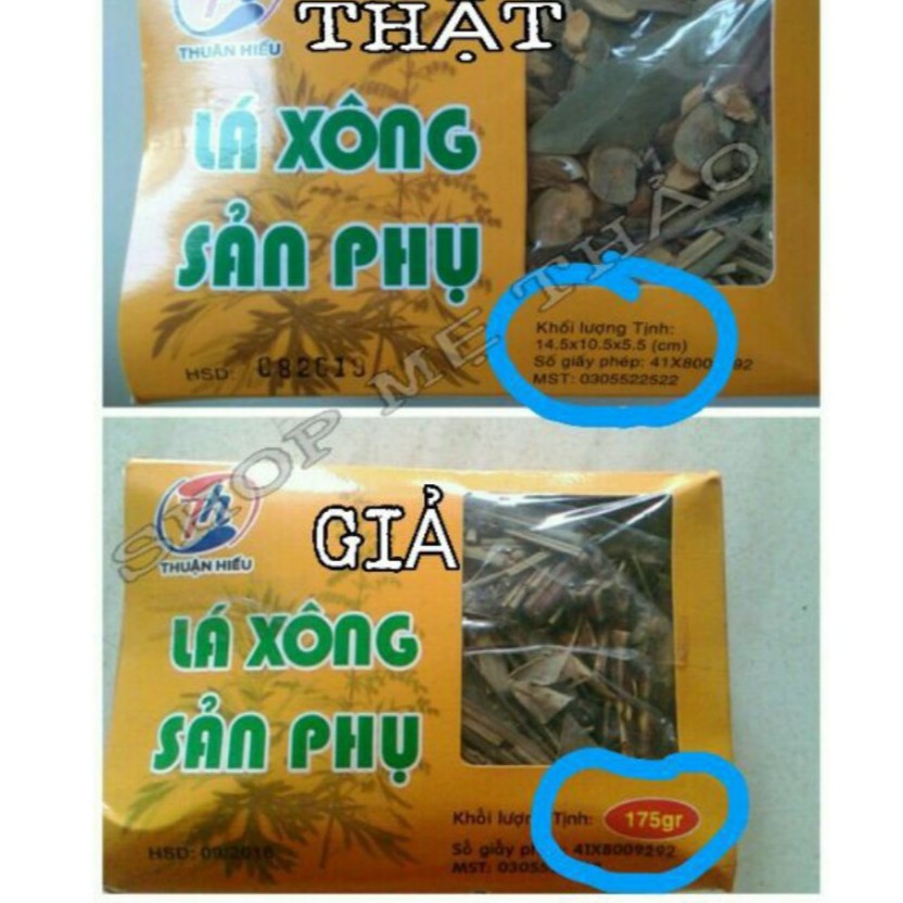 Lá xông sản phụ sau sinh Thuận Hiếu handmade