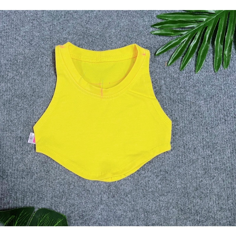 Áo Lẻ Roptop Màu cho Bé Gái Chất Thun Cotton Mềm Mại