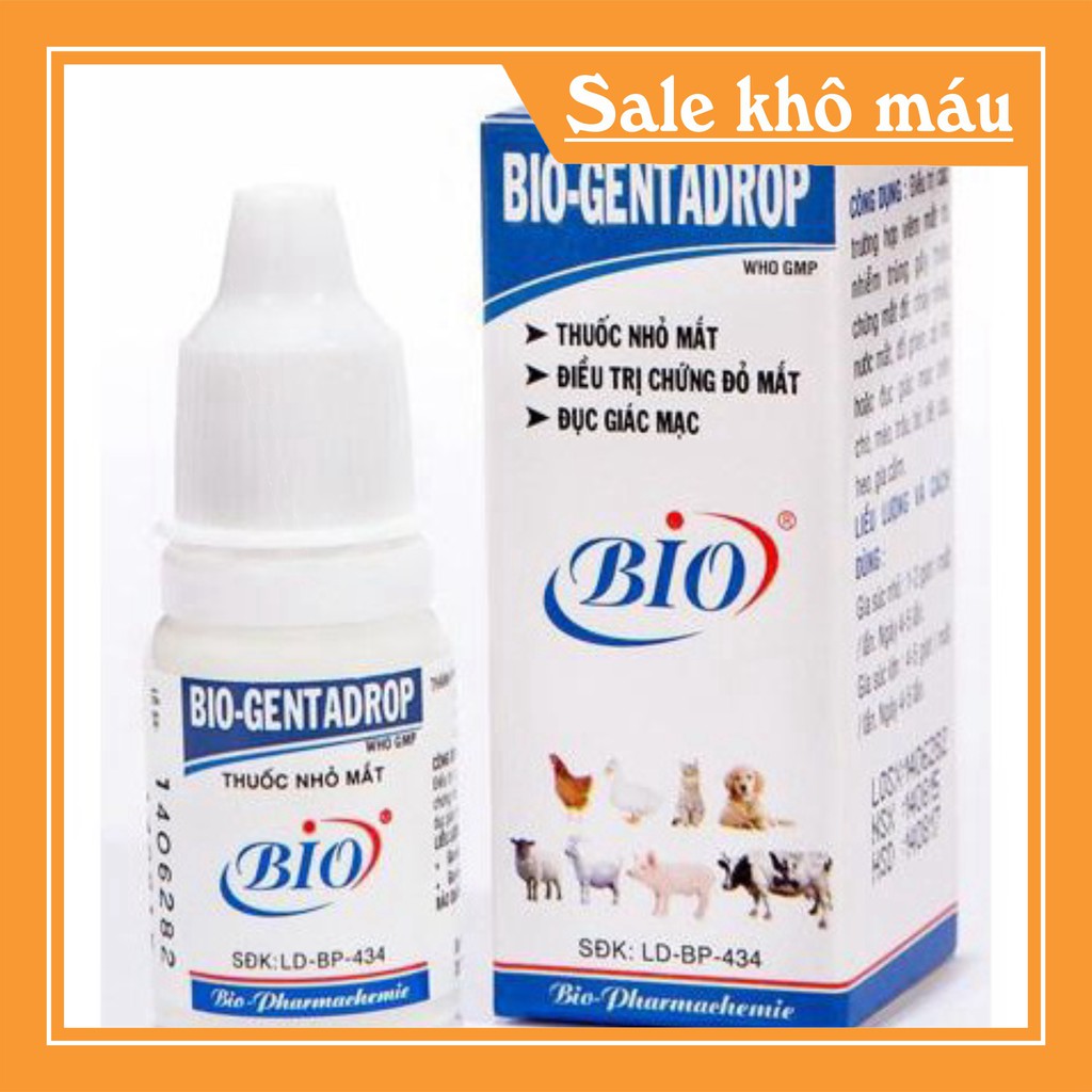 NHỎ MẮT BIO CHO CHÓ MÈO