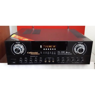 Đẩy Liền vang, Âm ly  liền vang California PA 338, chống hú mic, có blutoot tiện dụng, chuẩn hãng, hát karaoke hay.