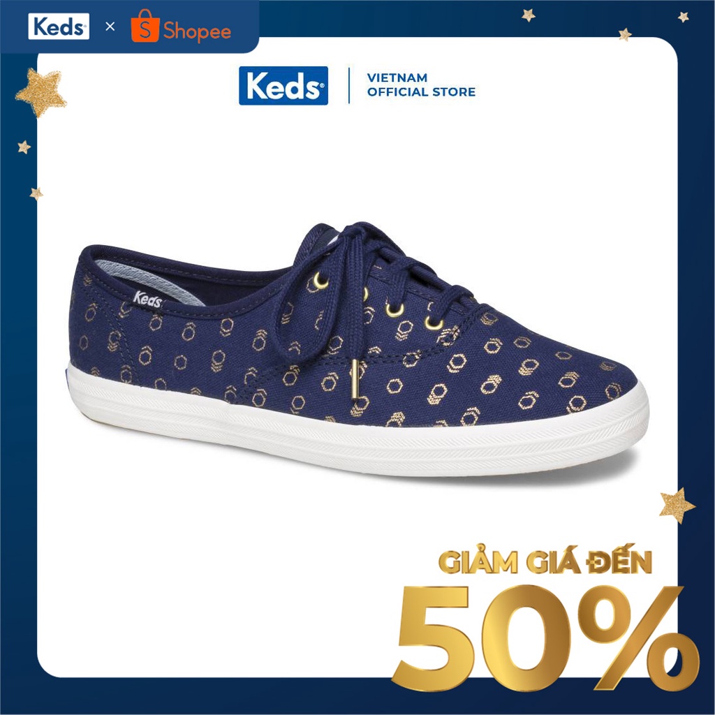 Giày Keds Nữ - Champion Mini Hexagon Navy - KD059392