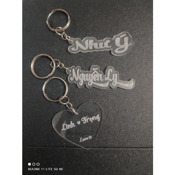 Móc Khoá Khắc Tên