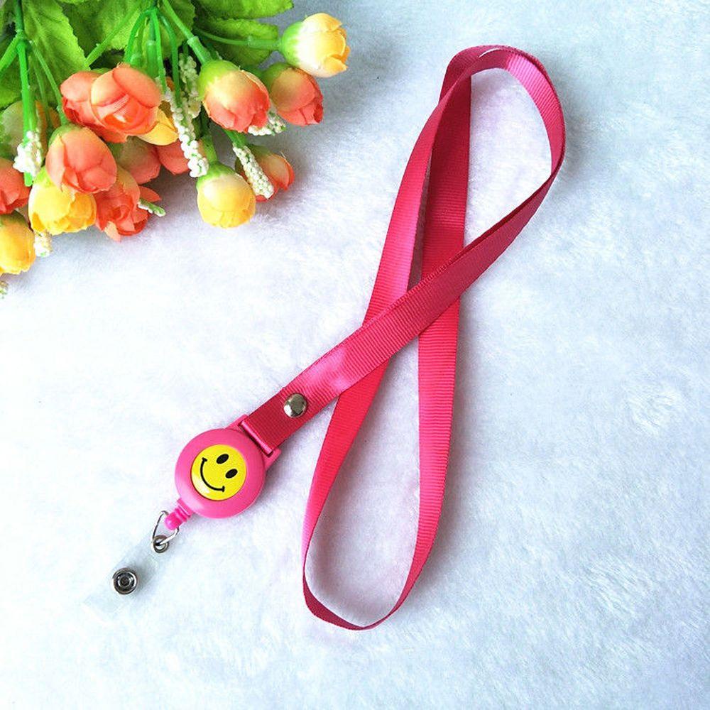 Cuộn Dây Đeo Thẻ ID / Chìa Khóa Chất Lượng Cao Có Thể Thu Gọn