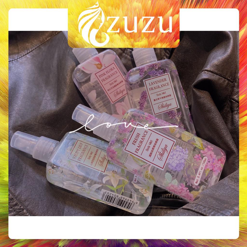 [NH02] Body Mist, Xịt Body SHILIYA NGÀN HOA 100ML Nội Địa Trung Chính Hãng | Thế Giới Skin Care