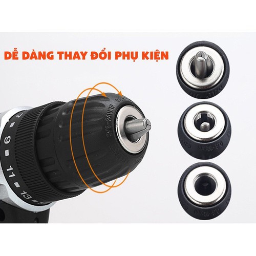 Máy Khoan, Máy Bắt Vít Cầm Tay AOTUO 12V động cơ mạnh mẽ, lõi đồng 100%, bảo hành 1 đổi 1