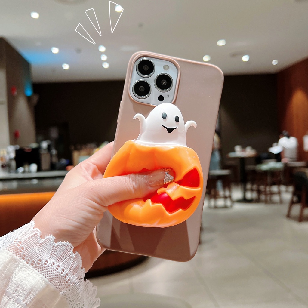 Ốp Điện Thoại Họa Tiết Quả Bí Ngô Halloween 3D Dành Cho iphone 13 mini 12 pro MAX 11 X XR XS MAX 5 5S 6 7 8 PLUS