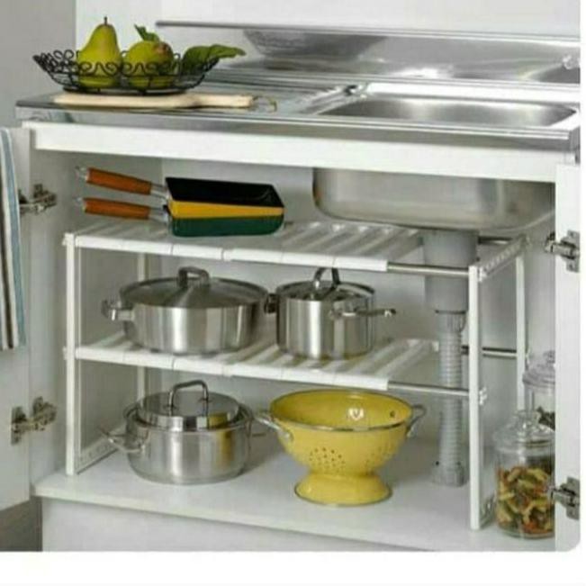 Giá Đỡ 2 Tầng P6J Gắn Dưới Bồn Rửa Chén Nhà Bếp | BigBuy360 - bigbuy360.vn