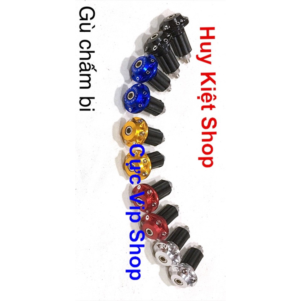 [Hàng Mới Về] Gù Tay Lái Chấm Bi Nhôm CNC 2257