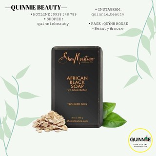 Xà phòng đen giảm mụn lưng và mông Shea Moisture African Black Soap Châu Phi